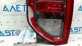 The left headlight of a 2021 Ford Bronco Sport has a broken glass.