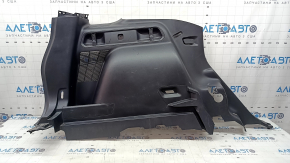 Left arch trim for a 2021-2025 Ford Bronco Sport, black, with hooks, scratches, and wear.