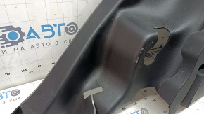Right arch trim for a 2021-2025 Ford Bronco Sport, black, with hooks, scratches, and wear.