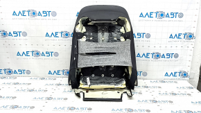 Driver's seat back upholstery for BMW X5 F15 14-18, black Dakota leather, heated, cracked, dents