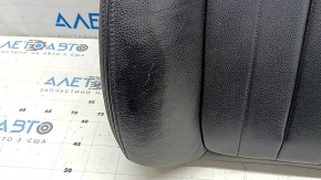 Driver's seat back upholstery for BMW X5 F15 14-18, black Dakota leather, heated, cracked, dents