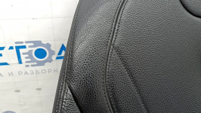 Driver's seat back upholstery for BMW X5 F15 14-18, black Dakota leather, heated, cracked, dents