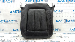 Driver's seat cushion upholstery for BMW X5 F15 14-18, black Dakota leather, heated, cracked, scratches