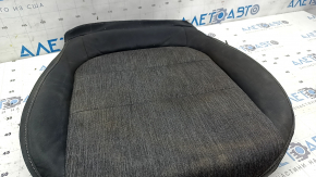 Lower driver's seat trim for Ford Bronco Sport 2021-25, heated, black and dark gray leather combination, ready to clean