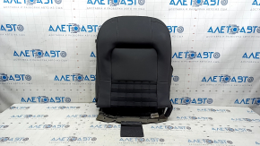 Upper driver's seat trim for Ford Bronco Sport 2021-25, heated, black and dark gray leather combination, ready to clean