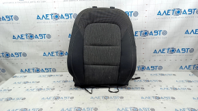 Upper passenger seat trim for a Ford Bronco Sport 2021-25, heated, black and dark gray leather combination, ready to clean