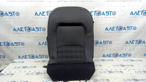 Upper passenger seat trim for a Ford Bronco Sport 2021-25, heated, black and dark gray leather combination, ready to clean