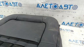 Upper passenger seat trim for a Ford Bronco Sport 2021-25, heated, black and dark gray leather combination, ready to clean