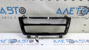 BMW 3 F30 15-18 Restored Radio and Climate Control Frame Trim, Gloss Black, Backlit, Scratched