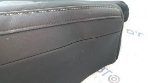 Rear seat cushion for Ford Bronco Sport 2021-25, black and dark gray combination leather, needs cleaning, wrinkled