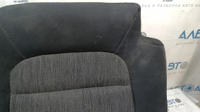 Rear seat cushion for Ford Bronco Sport 2021-25, black and dark gray combination leather, needs cleaning, wrinkled