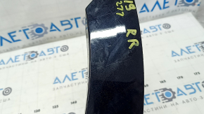 Rear right door arch trim for Audi Q8 19-25, gloss black, scratches, broken fasteners