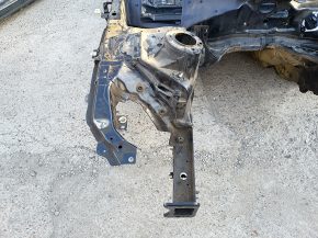 Front right quarter panel of the Audi A4 B9 17-20 on the body, blue