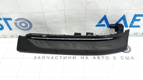 Left lower front panel trim for Audi Q8 19-25, gray-brown wood, with backlighting