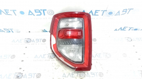 The left headlight of a 2021 Ford Bronco Sport has a broken glass.