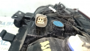 The left headlight of a 2021 Ford Bronco Sport has a broken glass.