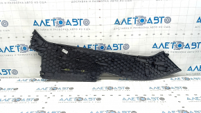 Left side center console trim for Audi Q8 19-25, black
