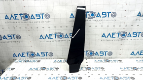 Left outer center pillar trim for Audi Q8 19-25, glossy black, scratches