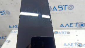 Left outer center pillar trim for Audi Q8 19-25, glossy black, scratches