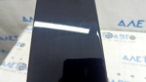 Left outer center pillar trim for Audi Q8 19-25, glossy black, scratches