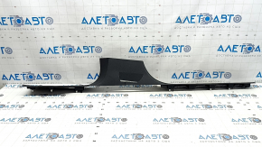 Inner left door sill trim for Audi Q8 19-25, black, scratches, broken fasteners, broken fasteners
