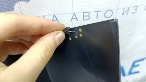 Inner left door sill trim for Audi Q8 19-25, black, scratches, broken fasteners, broken fasteners