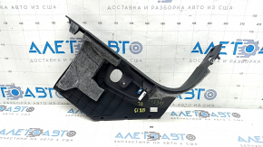 Left lower front pillar trim for Audi Q8 19-25, black, scratches
