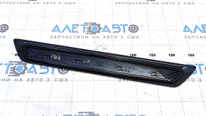 Front left outer door sill trim for BMW 3 Series F30 12-18, black with chrome