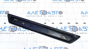 Front right outer door sill trim for BMW 3 F30 12-18, black with chrome