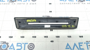 Rear left outer door sill trim for Audi Q8 19-25, black with chrome, scratches, broken fastener