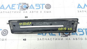 Rear right outer door sill trim for Audi Q8 19-25, black with chrome, scratches, broken fastener, dent