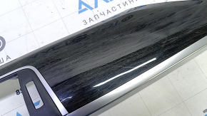 BMW 3 F30 12-18 Black Wood Perlglanz Chrome Front Panel Trim, Scratched