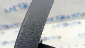 Rear center console trim for Audi Q8 19-25, black, with trim, scratches