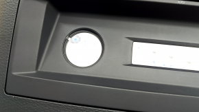 Rear center console trim for Audi Q8 19-25, black, with trim, scratches