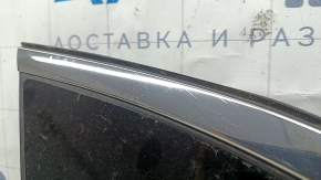 Rear left window, blind glass, Kia Niro 17-22, chrome, scratches on chrome