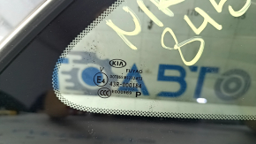 Rear right window, blind glass, Kia Niro 17-22, chrome, scratches on chrome
