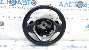 Steering wheel assembly BMW 3 F30 12-18 black leather, Sport, red stitching, heated paddle shifters, with buttons and overlay, with vibration