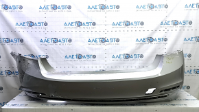 Bare rear bumper BMW 3 F30 16-18 without parking sensors, under the molding, torn