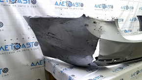 Bare rear bumper BMW 3 F30 16-18 without parking sensors, under the molding, torn