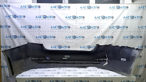 Bare rear bumper BMW 3 F30 16-18 without parking sensors, under the molding, torn