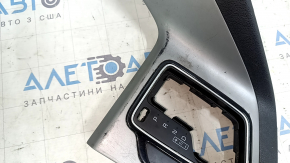 Kia Niro 17-22 HEV, PHEV center console trim, gray, gloss black, scratches, worn