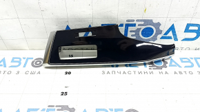 Front panel trim, left upper, Audi Q8 19-25, gloss black