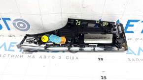 Front panel trim, left upper, Audi Q8 19-25, gloss black
