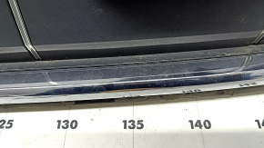 Audi Q8 19-23 gray radiator grill with chrome, without radar, with trim, cracks in fasteners, broken fastener, sand