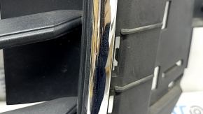 Audi Q8 19-23 gray radiator grill with chrome, without radar, with trim, cracks in fasteners, broken fastener, sand