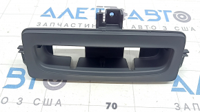 Rear center console trim for Audi Q8 19-25, black, small, for climate control
