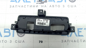 Rear center console trim for Audi Q8 19-25, black, small, for climate control
