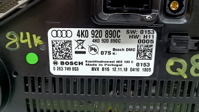 Audi Q8 19-20 instrument cluster, 84k, scratches