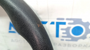 Kia Niro 17-19 HEV steering wheel, black rubber, no buttons, needs cleaning, worn