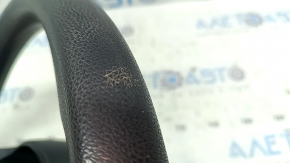 Kia Niro 17-19 HEV steering wheel, black rubber, no buttons, needs cleaning, worn
